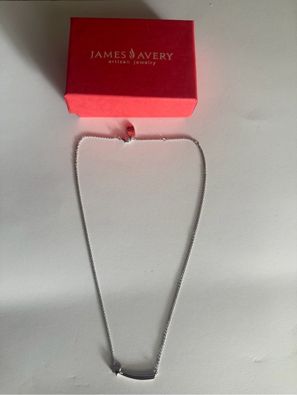 James Avery Silver Bar Pendant Necklace - Silver
